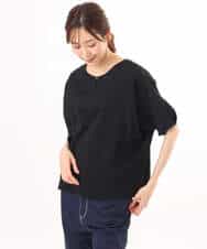 FKKGD52120 MK MICHEL KLEIN(MK ミッシェルクラン) [接触冷感/洗える]シルケットスムース ドルマンスリーブカットソー ホワイト