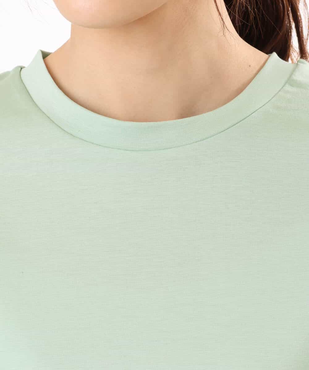 FKKGD56110 MK MICHEL KLEIN(MK ミッシェルクラン) [洗える]シアー切替えランタンスリーブカットソー ミント