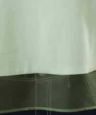 FKKGD56110 MK MICHEL KLEIN(MK ミッシェルクラン) [洗える]シアー切替えランタンスリーブカットソー ミント