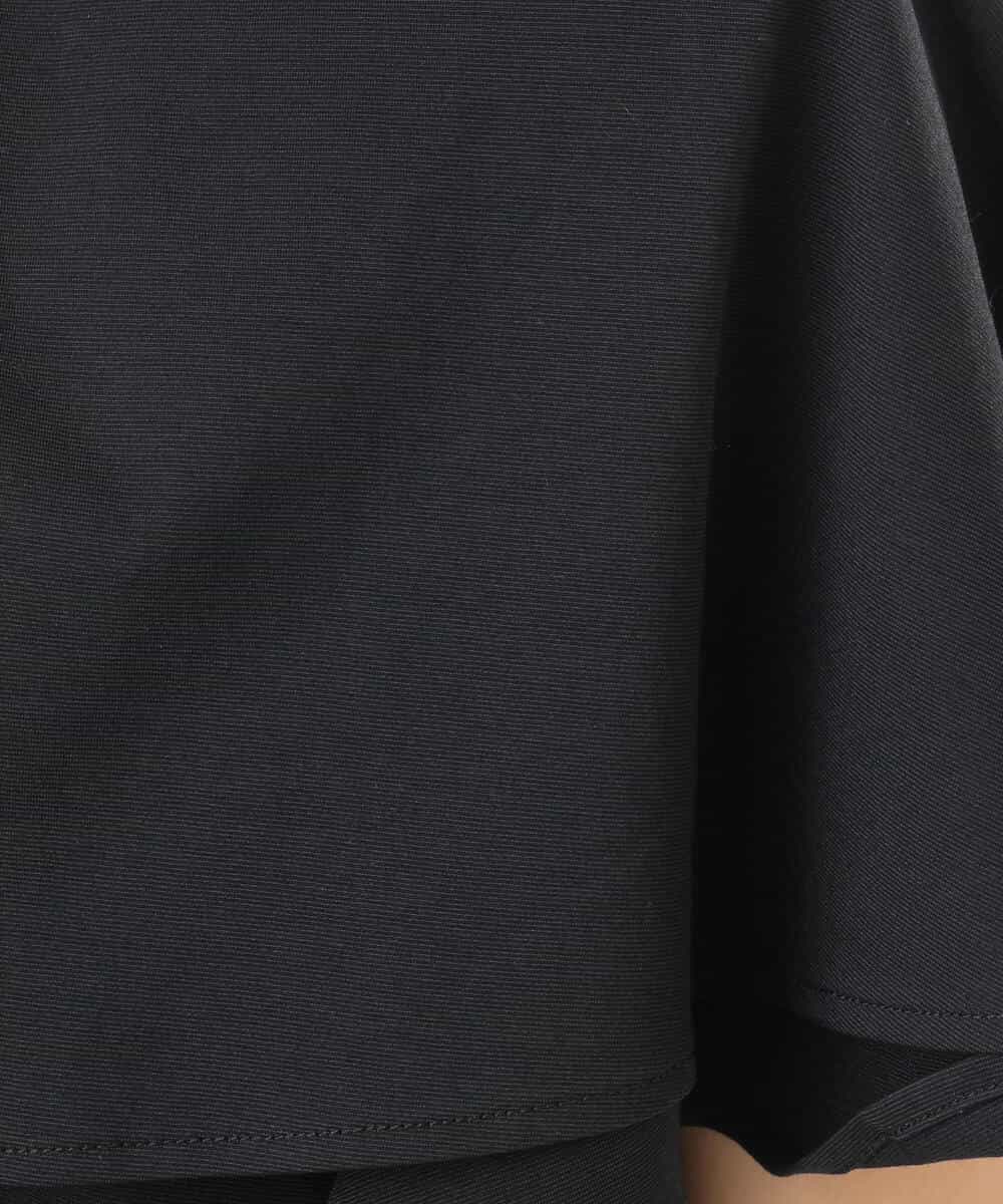 FKKGD60120 MK MICHEL KLEIN(MK ミッシェルクラン) [洗える]シルケット天竺ケープデザインカットソー ブラック