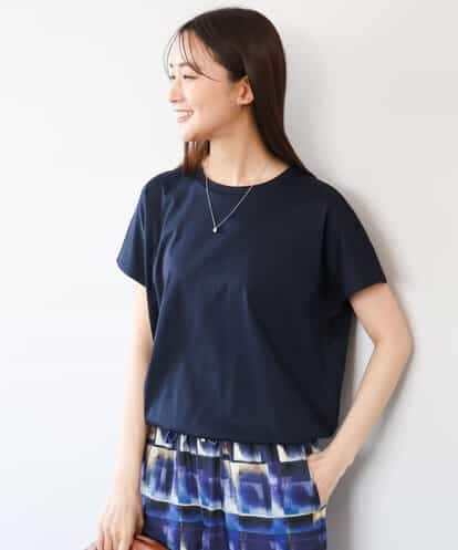 FKKGD62090 MK MICHEL KLEIN [接触冷感/洗える]裾ドロストデザインカットソー