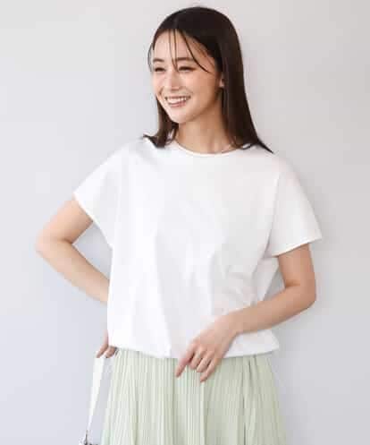 FKKGD62090 MK MICHEL KLEIN [接触冷感/洗える]裾ドロストデザインカットソー