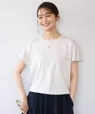 FKKGD62090 MK MICHEL KLEIN(MK ミッシェルクラン) [接触冷感/洗える]裾ドロストデザインカットソー グレージュ