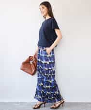 FKKGD62090 MK MICHEL KLEIN(MK ミッシェルクラン) [接触冷感/洗える]裾ドロストデザインカットソー グレージュ