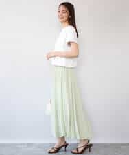 FKKGD62090 MK MICHEL KLEIN(MK ミッシェルクラン) [接触冷感/洗える]裾ドロストデザインカットソー グレージュ