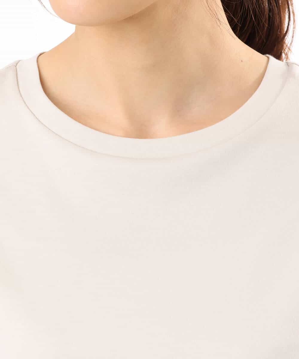 FKKGD62090 MK MICHEL KLEIN(MK ミッシェルクラン) [接触冷感/洗える]裾ドロストデザインカットソー グレージュ