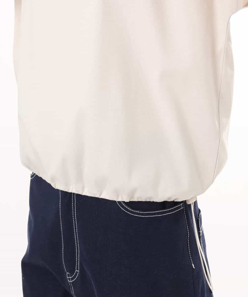 FKKGD62090 MK MICHEL KLEIN(MK ミッシェルクラン) [接触冷感/洗える]裾ドロストデザインカットソー グレージュ