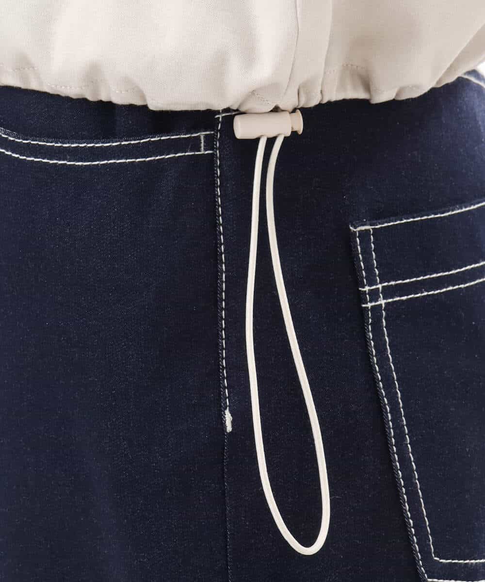 FKKGD62090 MK MICHEL KLEIN(MK ミッシェルクラン) [接触冷感/洗える]裾ドロストデザインカットソー グレージュ