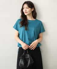 FKKGD62090 MK MICHEL KLEIN(MK ミッシェルクラン) [接触冷感/洗える]裾ドロストデザインカットソー グレージュ
