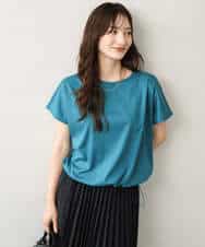 FKKGD62090 MK MICHEL KLEIN(MK ミッシェルクラン) [接触冷感/洗える]裾ドロストデザインカットソー グレージュ