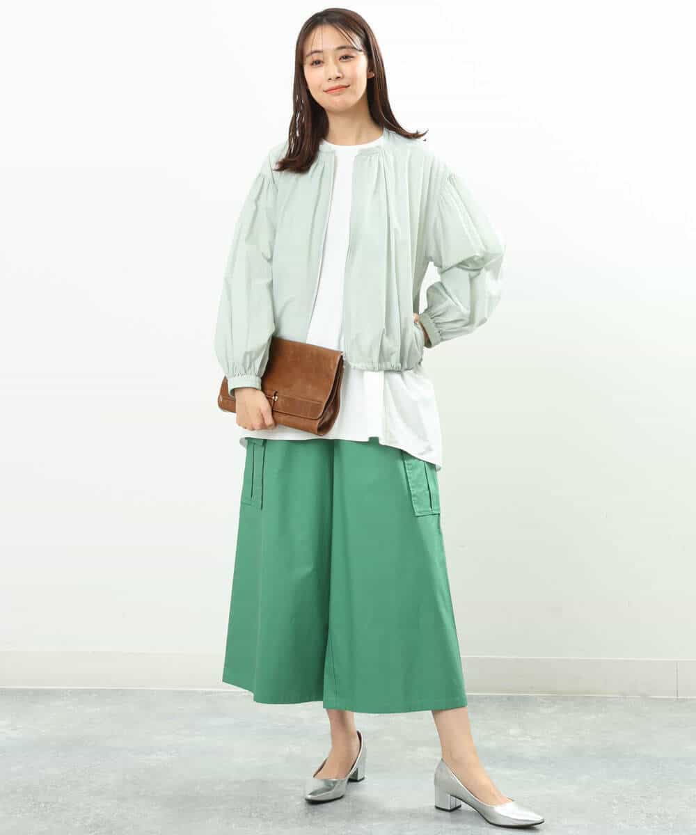 FKKGS02115 MK MICHEL KLEIN(MK ミッシェルクラン) バックティアードデザインカットソー/洗える ネイビー
