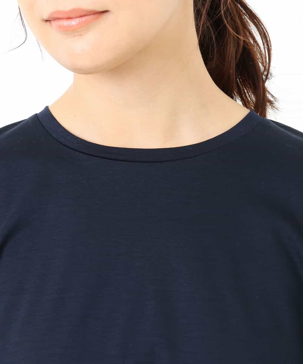 FKKGS02115 MK MICHEL KLEIN(MK ミッシェルクラン) バックティアードデザインカットソー/洗える ネイビー