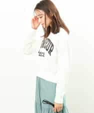 FKKGS03120 MK MICHEL KLEIN(MK ミッシェルクラン) ミニ裏毛ロゴスウェット/洗える ホワイト
