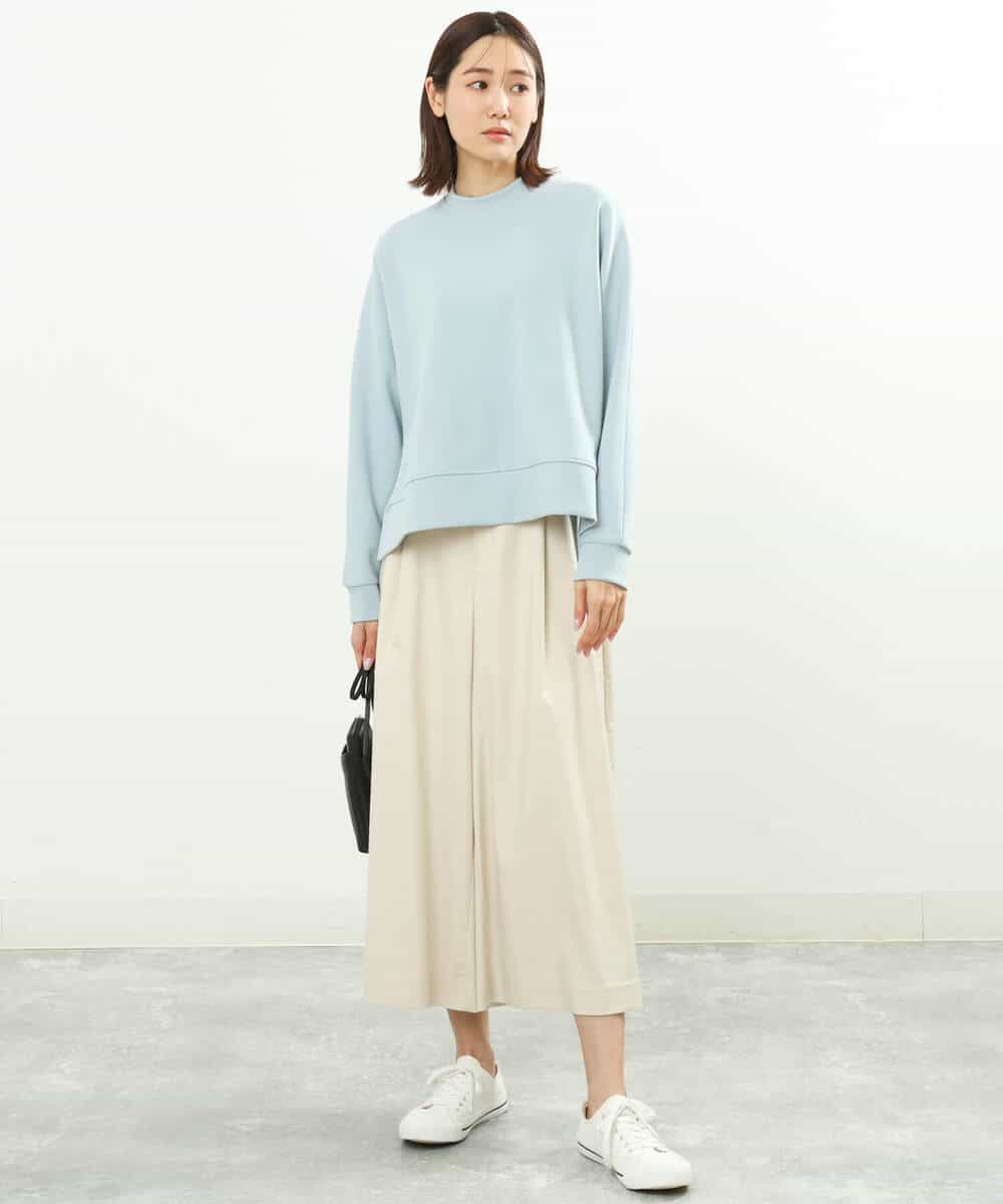 FKKGS04125 MK MICHEL KLEIN(MK ミッシェルクラン) ドルマンスリーブダンボールトップス/洗える ライトブルー