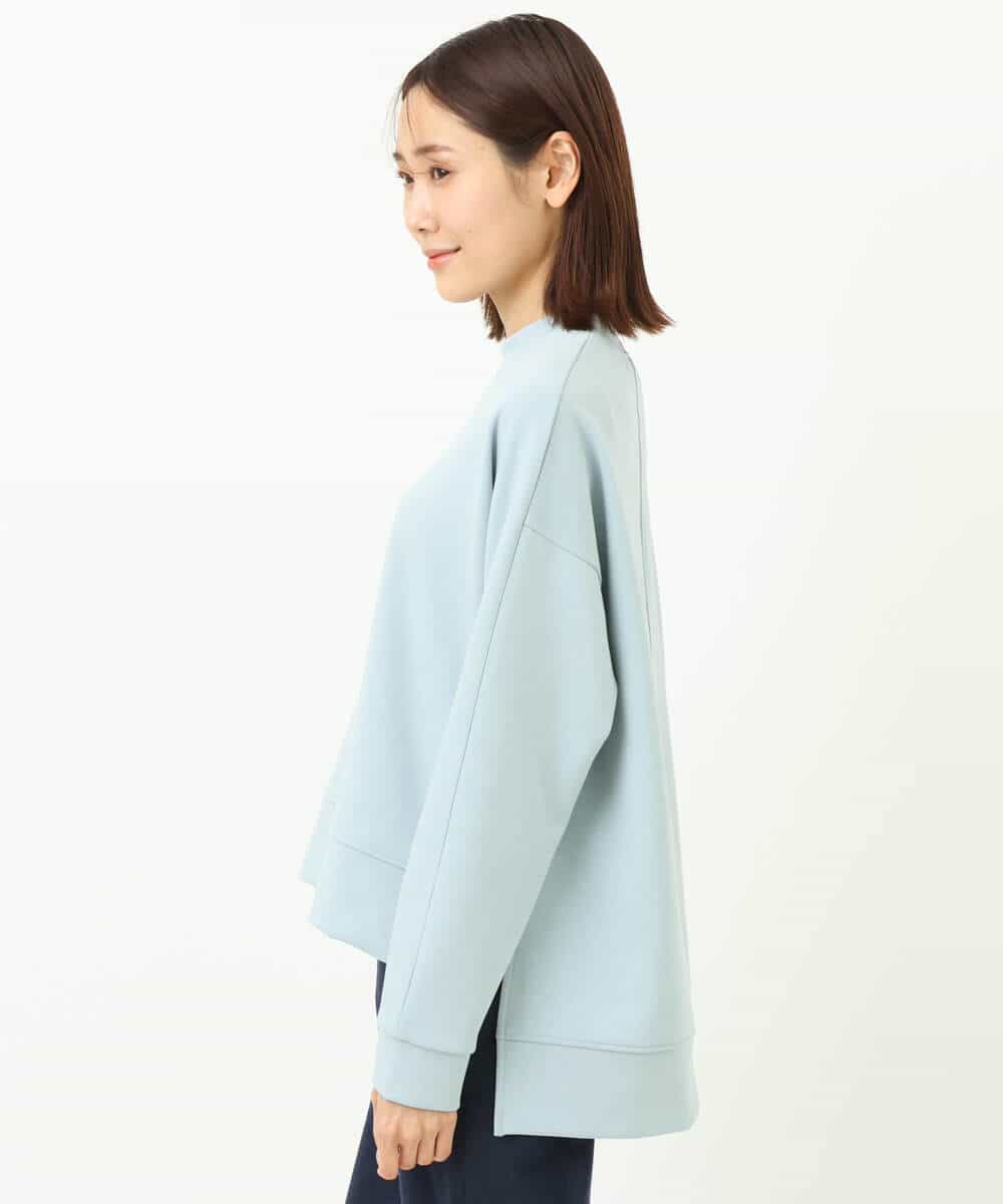 FKKGS04125 MK MICHEL KLEIN(MK ミッシェルクラン) ドルマンスリーブダンボールトップス/洗える ライトブルー