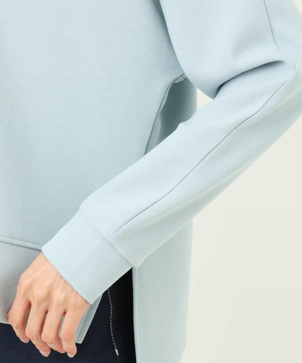 FKKGS04125 MK MICHEL KLEIN(MK ミッシェルクラン) ドルマンスリーブダンボールトップス/洗える ライトブルー