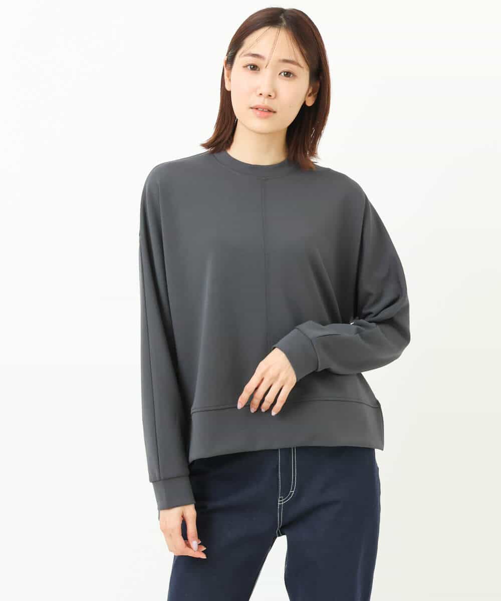 FKKGS04125 MK MICHEL KLEIN(MK ミッシェルクラン) ドルマンスリーブダンボールトップス/洗える ライトブルー