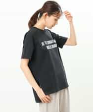FKKGS05075 MK MICHEL KLEIN(MK ミッシェルクラン) ロゴTシャツ/洗える ブラック