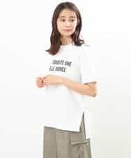 FKKGS05075 MK MICHEL KLEIN(MK ミッシェルクラン) ロゴTシャツ/洗える ブラック