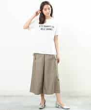 FKKGS05075 MK MICHEL KLEIN(MK ミッシェルクラン) ロゴTシャツ/洗える ブラック