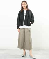 FKKGS05075 MK MICHEL KLEIN(MK ミッシェルクラン) ロゴTシャツ/洗える ブラック