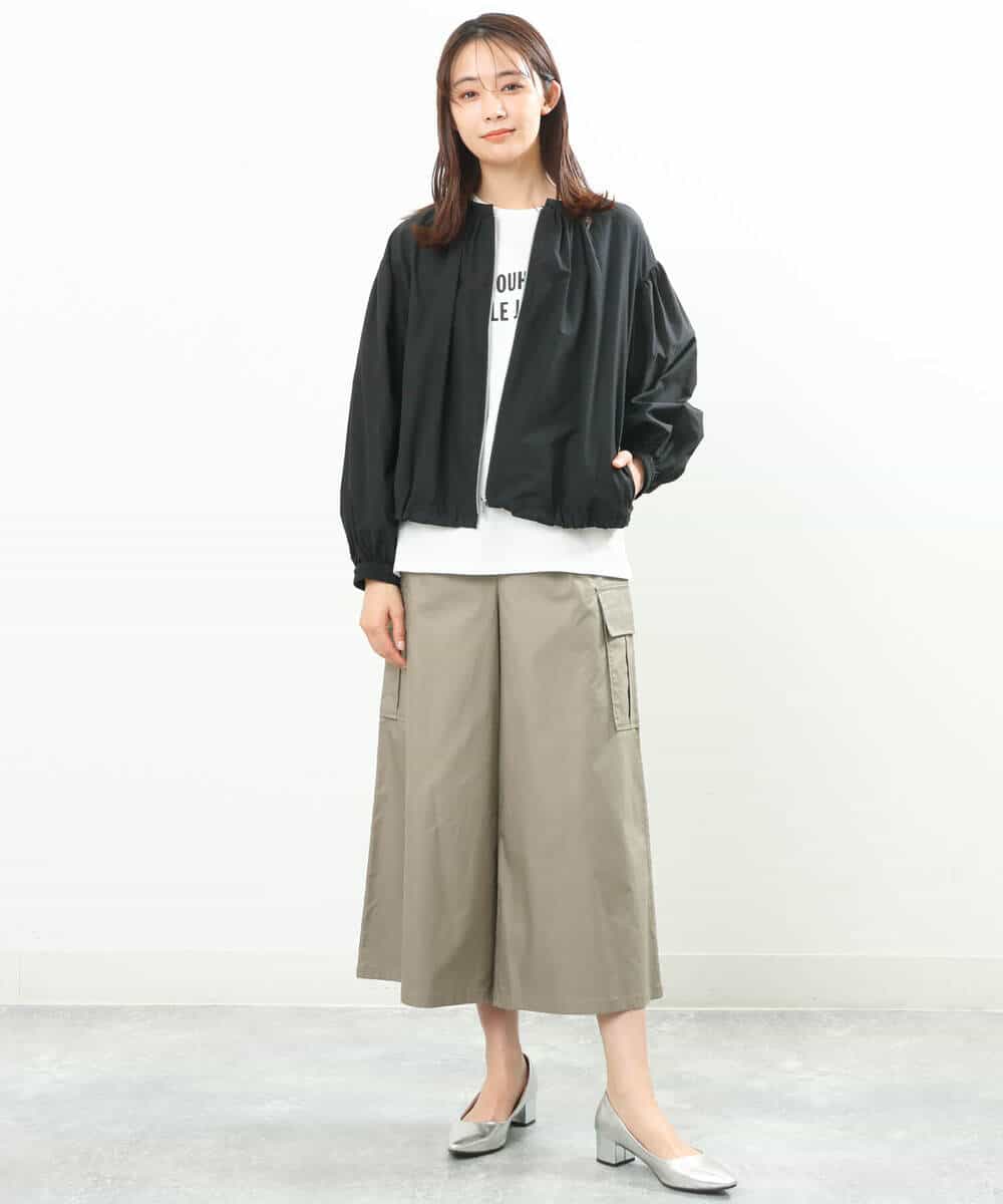 FKKGS05075 MK MICHEL KLEIN(MK ミッシェルクラン) ロゴTシャツ/洗える ブラック