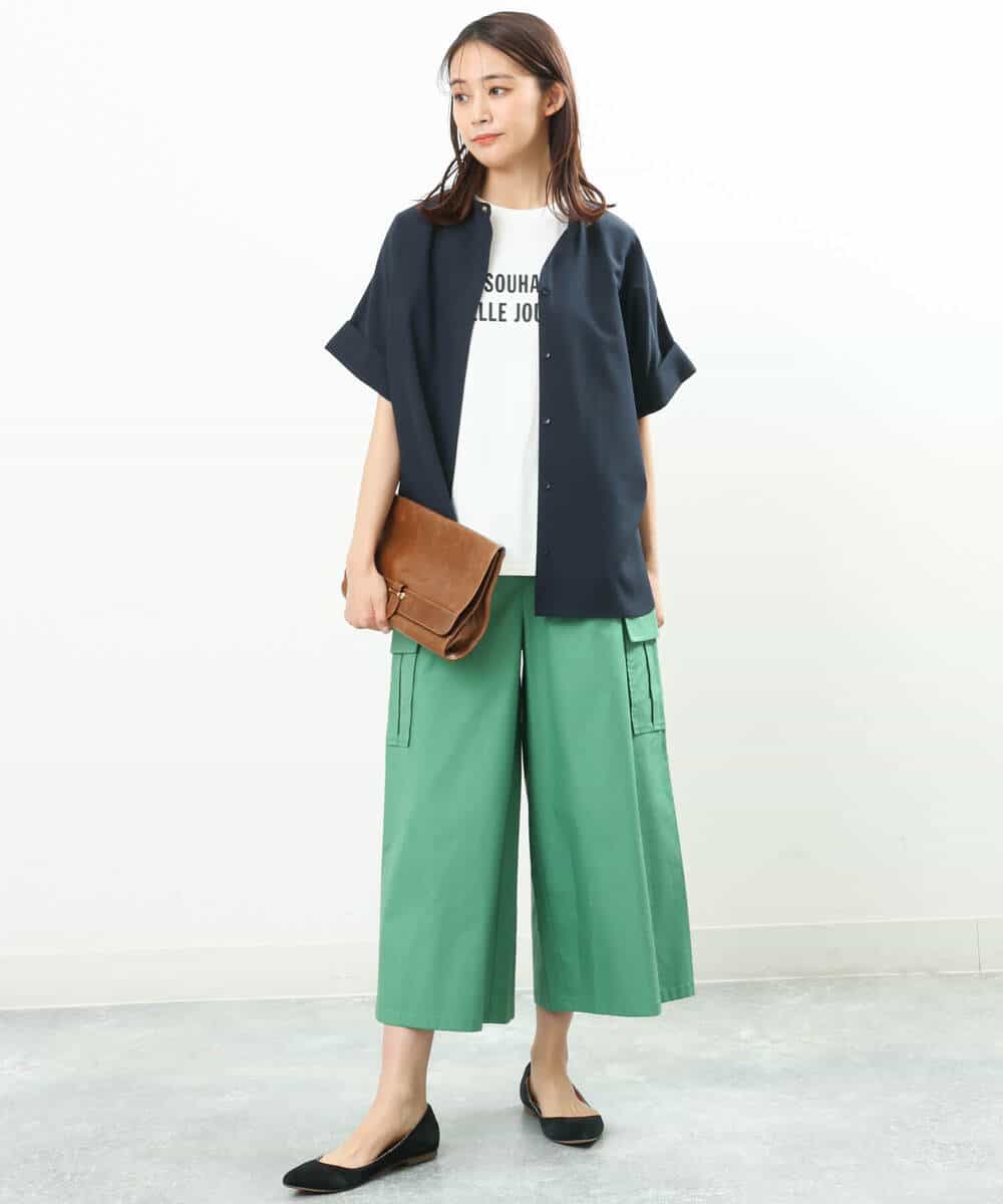 FKKGS05075 MK MICHEL KLEIN(MK ミッシェルクラン) ロゴTシャツ/洗える ブラック