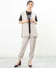 FKKGS05075 MK MICHEL KLEIN(MK ミッシェルクラン) ロゴTシャツ/洗える ブラック