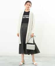 FKKGS05075 MK MICHEL KLEIN(MK ミッシェルクラン) ロゴTシャツ/洗える ブラック