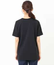 FKKGS05075 MK MICHEL KLEIN(MK ミッシェルクラン) ロゴTシャツ/洗える ブラック