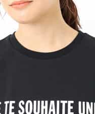 FKKGS05075 MK MICHEL KLEIN(MK ミッシェルクラン) ロゴTシャツ/洗える ブラック
