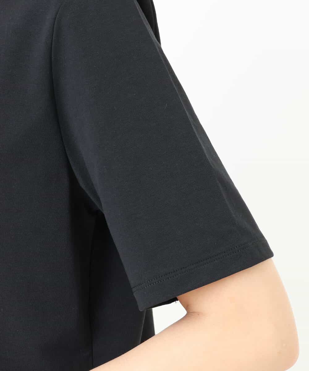 FKKGS05075 MK MICHEL KLEIN(MK ミッシェルクラン) ロゴTシャツ/洗える ブラック