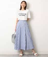 FKKGS05075 MK MICHEL KLEIN(MK ミッシェルクラン) ロゴTシャツ/洗える ブラック