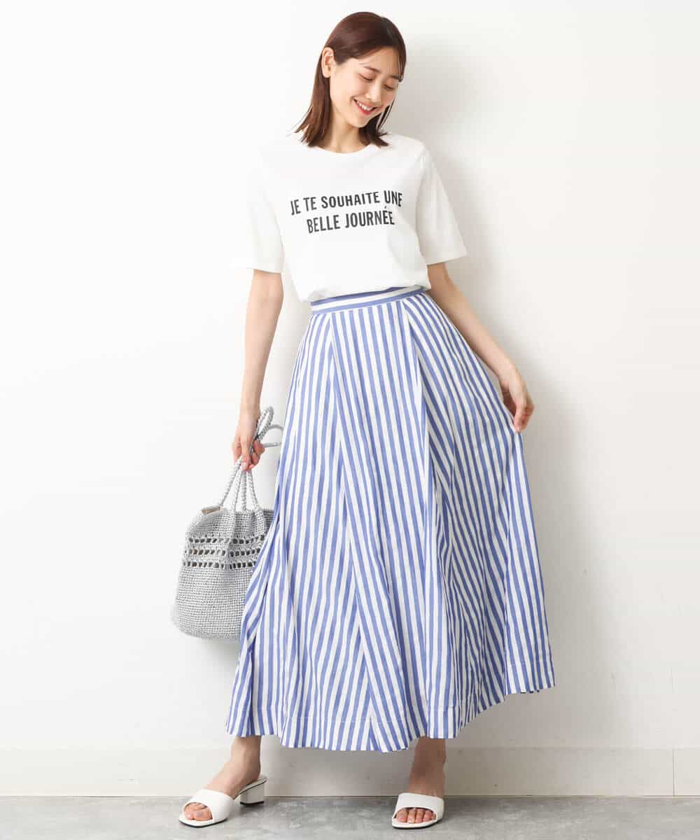 FKKGS05075 MK MICHEL KLEIN(MK ミッシェルクラン) ロゴTシャツ/洗える ブラック