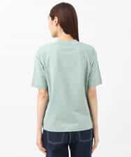 FKKGS11085 MK MICHEL KLEIN(MK ミッシェルクラン) モックネックTシャツ/洗える グリーン