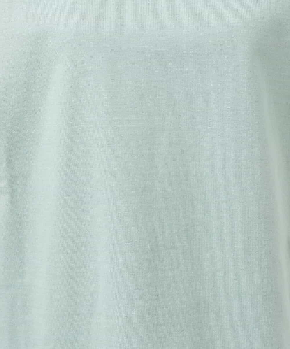 FKKGS11085 MK MICHEL KLEIN(MK ミッシェルクラン) モックネックTシャツ/洗える グリーン