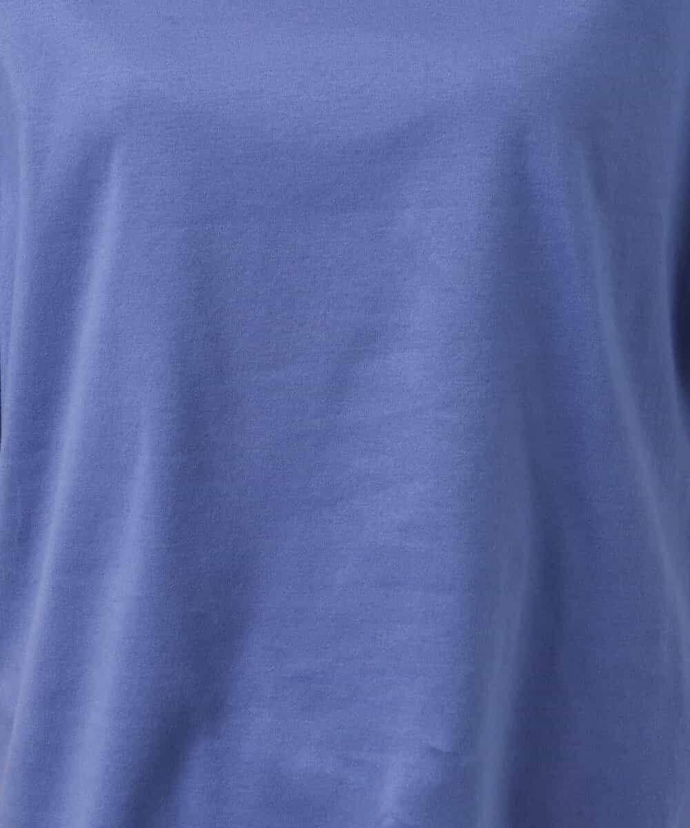 FKKGS12090 MK MICHEL KLEIN(MK ミッシェルクラン) ツイストスリーブカットソー/洗える ブルー