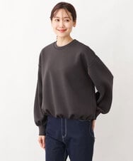 FKKGV31120 MK MICHEL KLEIN(MK ミッシェルクラン) ドロストヘムダンボールカットソー/洗える ベージュ