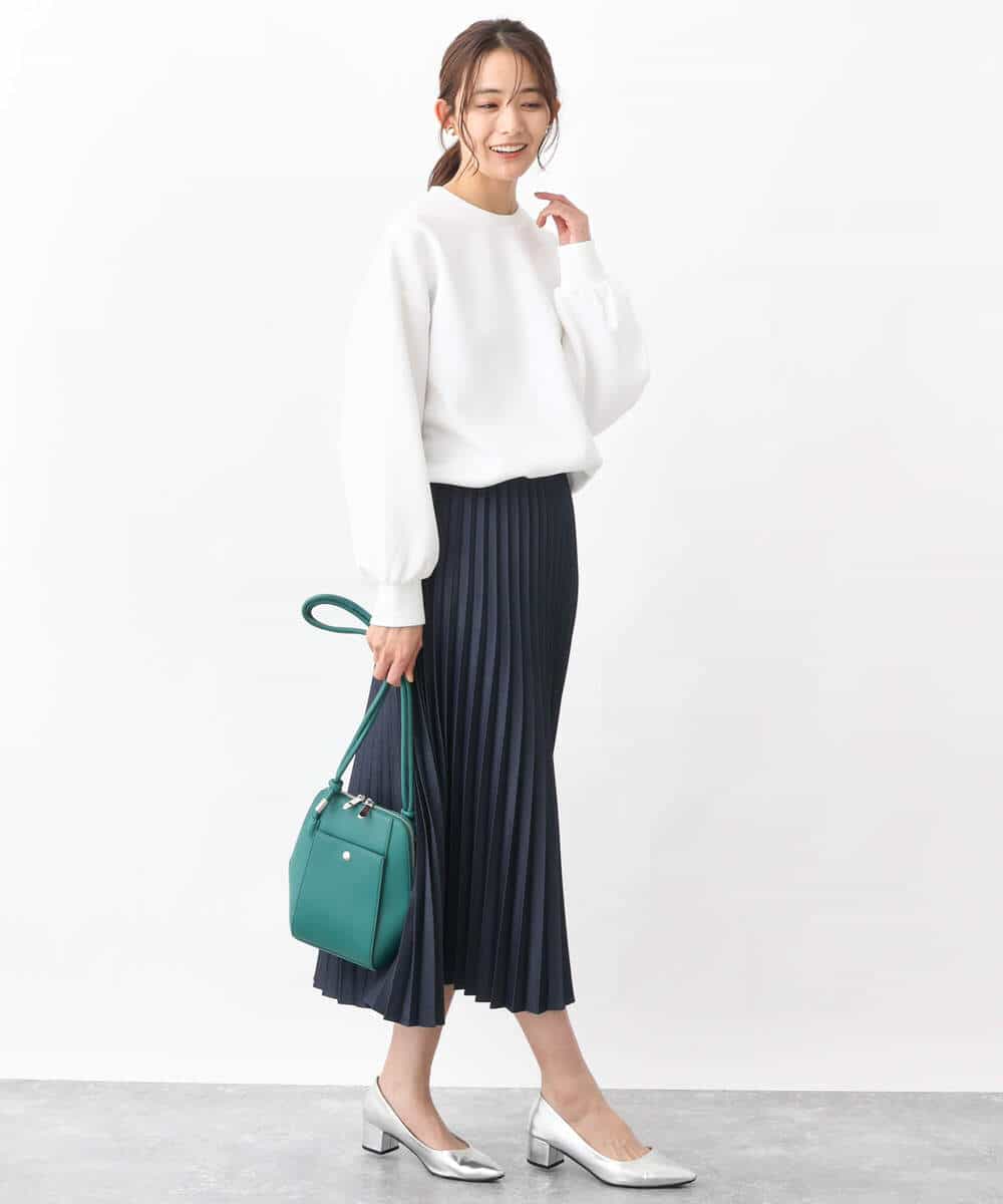 FKKGV31120 MK MICHEL KLEIN(MK ミッシェルクラン) ドロストヘムダンボールカットソー/洗える ベージュ