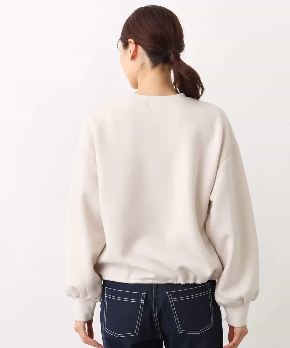FKKGV31120 MK MICHEL KLEIN(MK ミッシェルクラン) ドロストヘムダンボールカットソー/洗える ベージュ