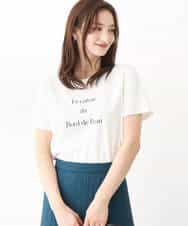 FKKGV40075 MK MICHEL KLEIN(MK ミッシェルクラン) ベーシックロゴTシャツ/洗える ベージュ