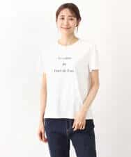 FKKGV40075 MK MICHEL KLEIN(MK ミッシェルクラン) ベーシックロゴTシャツ/洗える ベージュ