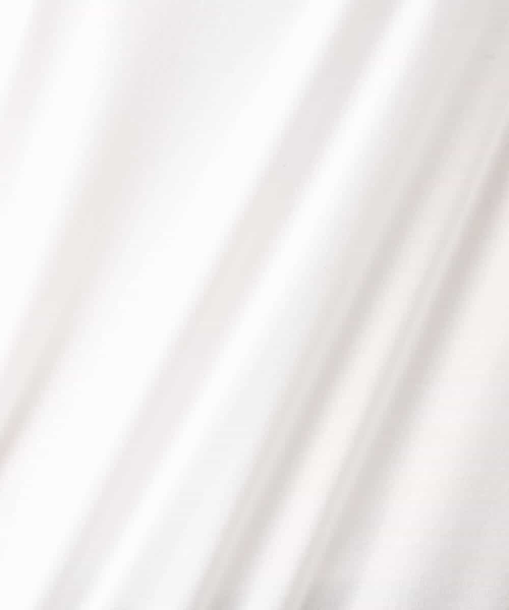 FKKGV50090 MK MICHEL KLEIN(MK ミッシェルクラン) 配色ネックデザインTシャツ/接触冷感/洗える ホワイト