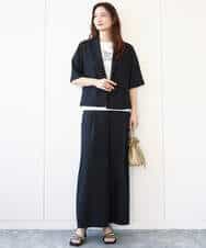 FKKHA53085 MK MICHEL KLEIN(MK ミッシェルクラン) ベーシックロゴTシャツ/洗える ホワイト