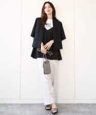 FKKHA53085 MK MICHEL KLEIN(MK ミッシェルクラン) ベーシックロゴTシャツ/洗える ホワイト