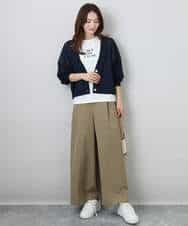 FKKHA53085 MK MICHEL KLEIN(MK ミッシェルクラン) ベーシックロゴTシャツ/洗える ホワイト