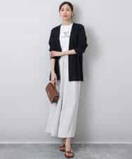 FKKHA53085 MK MICHEL KLEIN(MK ミッシェルクラン) ベーシックロゴTシャツ/洗える ホワイト