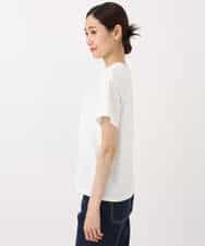 FKKHA53085 MK MICHEL KLEIN(MK ミッシェルクラン) ベーシックロゴTシャツ/洗える ホワイト
