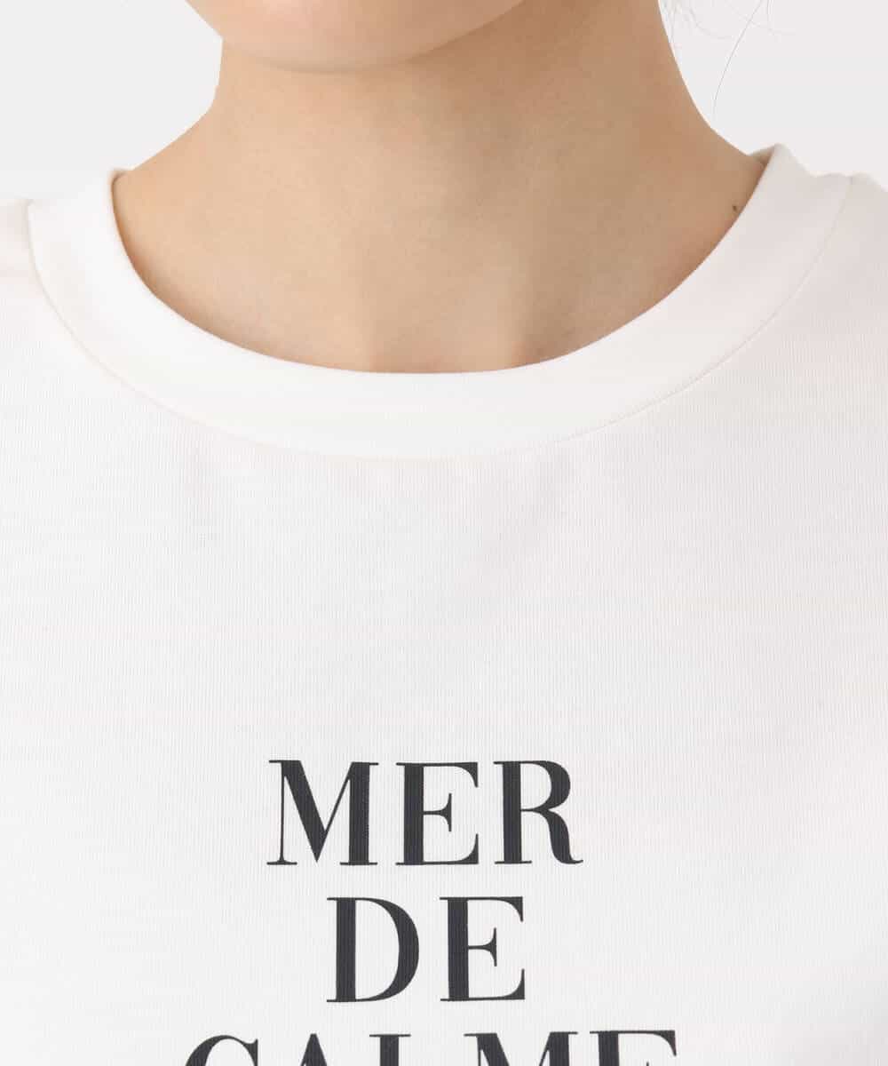 FKKHA53085 MK MICHEL KLEIN(MK ミッシェルクラン) ベーシックロゴTシャツ/洗える ホワイト