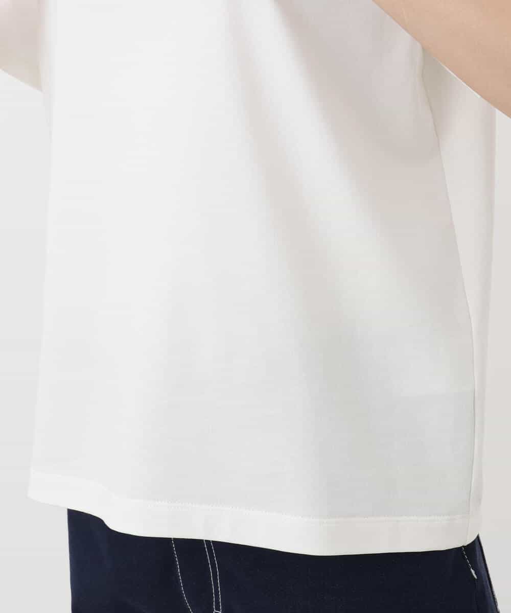 FKKHA53085 MK MICHEL KLEIN(MK ミッシェルクラン) ベーシックロゴTシャツ/洗える ホワイト